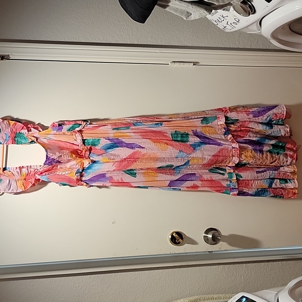 Blu Pepper Colorful Backless Dress